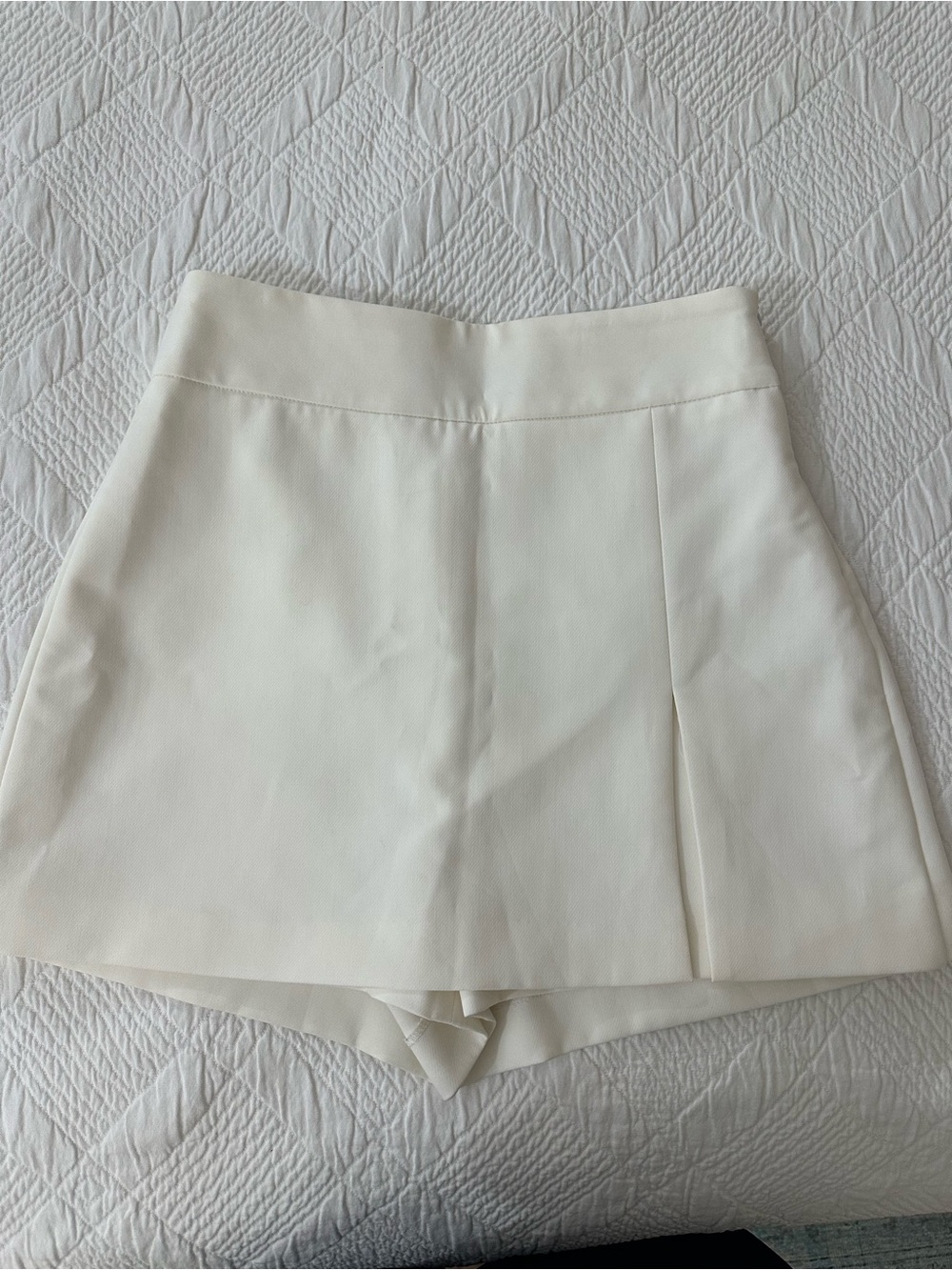Zara Off White Midi Skort with Slit